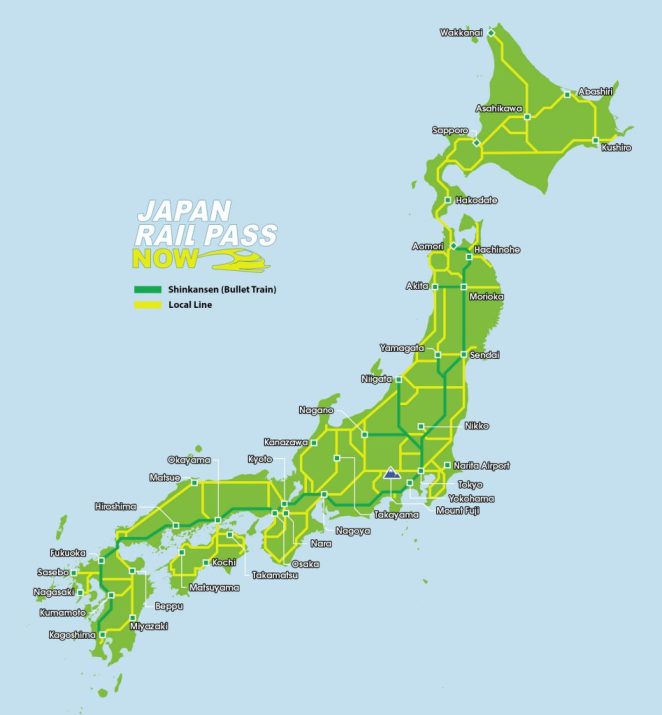 Map | Information | Japan Rail Pass